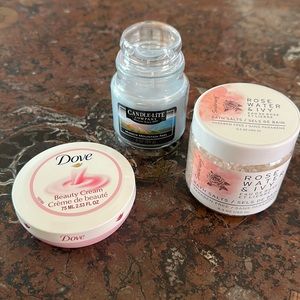 Set of three random beauty products